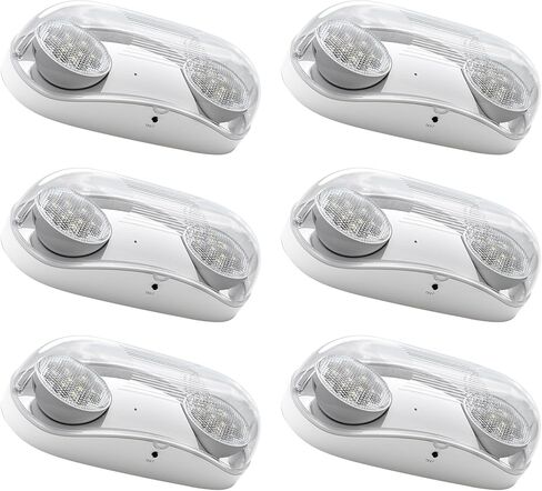 FREELICHT 1 Pack Wet Location Emergency Light, Emergency Lights for Business, IP65 Waterproof Emergency Lighting with Battery Backup, Two Head Adjustable LED Emergency Lighting, UL 924 Certified in Saudi Arabia