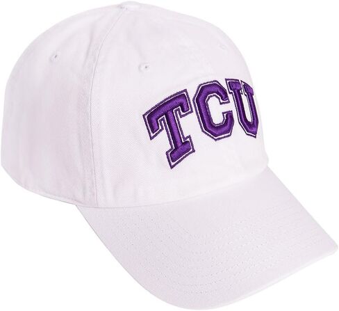 Desert Cactus TCU Texas Christian University Baseball Hat Horned Frogs Brimmed Embroirderd Hats Cap Adjustable Cloth Strap Adult (Style E1) White in Saudi Arabia
