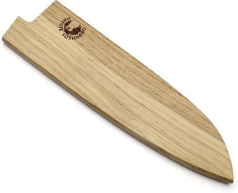 Yoshihiro Natural Magnolia Wood Saya Cover Blade Protector for Santoku (180mm)7in in Kuwait