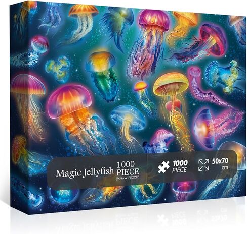 Mushroom Puzzle 1000 Piece Puzzle for Adults, Colorful Mushroom Jigsaw Puzzles, Shrooms in Bloom Toadstool Nature Plant Puzzle Rainbow Fungi Puzzles in Saudi Arabia