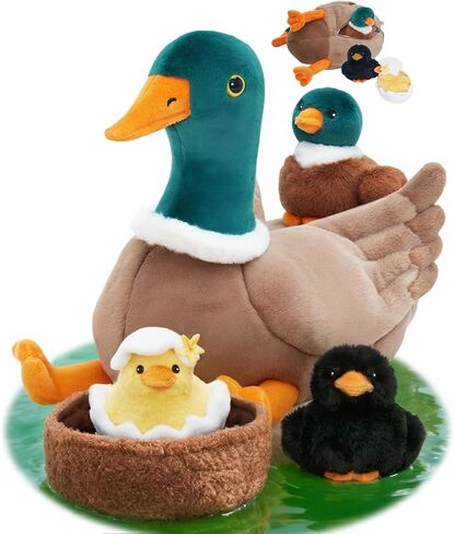 ouozzz panda محشو بالحيوانات مع 3 أطفال داخل باندا بير ألعاب أفخم مع حقيبة تبادل لاطلاق النار من الخيزران 19 بوصة in Kuwait