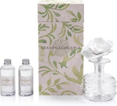 Zodax Apothecary Guild Blush Porcelain Diffuser 2.75" x 2.75" x4.5" Grey Tahitian Gardinia in Saudi Arabia