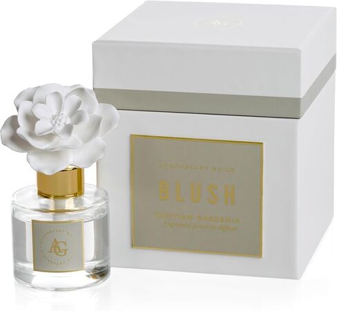 Zodax Apothecary Guild Blush Porcelain Diffuser 2.75" x 2.75" x4.5" Grey Tahitian Gardinia in Kuwait