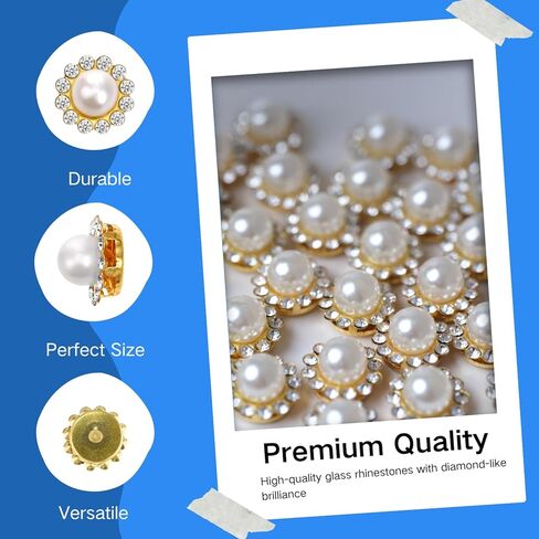 100pcs أحجار الراين 12 ملم لصياغة أحجار الراين الكريستالية للحرف الحرف المعدنية السائبة المسطحة في ظاهرة أحجار الراين للملابس أحجار الراين للبلاغ (متنوعة) in Kuwait