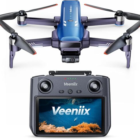 V11PRO 3-Axis Gimbal 4K Camera Drone for Adults, 8K Photo 4K Video, 1/2 CMOS Sensor, 2 Batteries 80min Flight Time, 6KM Video Transmission Quadcopter, APP-Controlled, UAV with RID in Kuwait