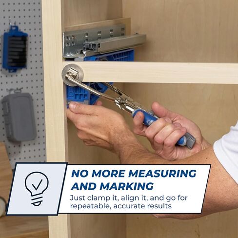 Kreg KHI-Slide Drawer Slide Jig - Drawer Slide Jig Kit - Drawer Slide Tool - for Cabinets, Drawers, Desks & More - Easily Install Drawer Slides - Set of 2 in Kuwait