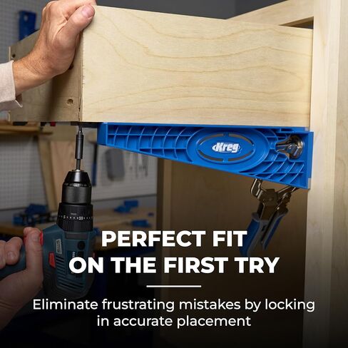 Kreg KHI-Slide Drawer Slide Jig - Drawer Slide Jig Kit - Drawer Slide Tool - for Cabinets, Drawers, Desks & More - Easily Install Drawer Slides - Set of 2 in Kuwait