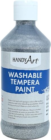 Handy Art Gold Glitter Washable Paint, 16 Fl Oz (Pack of 1), 16 Ounce in Kuwait