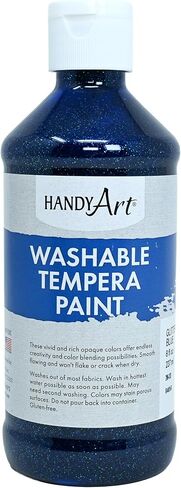 Handy Art Gold Glitter Washable Paint, 16 Fl Oz (Pack of 1), 16 Ounce in Kuwait