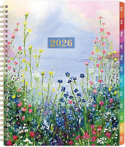 2025 Planner - 2025 Weekly Monthly Planner, Jan. 2025 - Dec. 2025, 9.7" x 7.7" with Tabs, Woodfree Paper, Strong Twin-Wire Binding, Calendar Planner 2025 in Kuwait