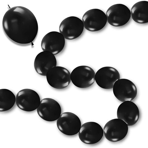 Link Balloons 6 Inch - 100 Pcs Quick Link Balloon Latex Linking Balloons Connected Linkable Balloon Birthday Wedding Party Decorations(Green) in Kuwait