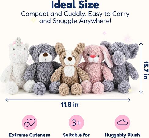 5 مجموعات الحيوانات والدببة الدببة - ألعاب أفخم كبيرة - حيوانات محشوة للأطفال - استحمام الطفل الصغير الدب الحيان - حزمة ناعمة من الحيوانات المحشوة للفتيات والفتيان in Kuwait