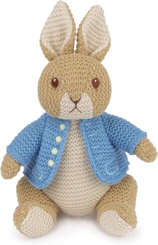 GUND Beatrix Potter Classic Peter Rabbit in Blue Coat Deluxe Soft Plush Stuffed Animal Bunny, Brown, 11" in Kuwait