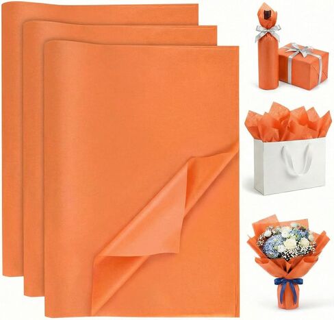 Koogel 120 Sheets Kraft Tissue Paper Bulk, Tissue Paper Gift Wrapping 14 x 20 Inch Brown Rustic Art Paper for DIY Project Birthday Holiday Crafts Decor Acid Free in Kuwait