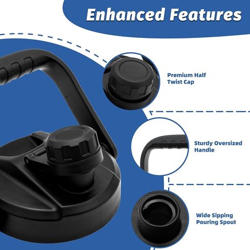 NATURE PIONEOR Lockable Straw Lid for Wide Mouth Insulated Water Bottles with 12,16,18,20,24,25,32,40,64 oz, Straw Replacement Bottle Lid of 2.24" Diameter Insulated Water Bottles in Kuwait