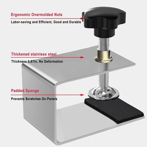 4Pcs Drawer Fixing Clip, Drawer Front Installation Clamps, Cold-Rolled Steel Clamps for Woodworking, cabinet installation tools Front Drawer Woodworking Clamps Drawer Jig for Tables Desk Mount in Kuwait