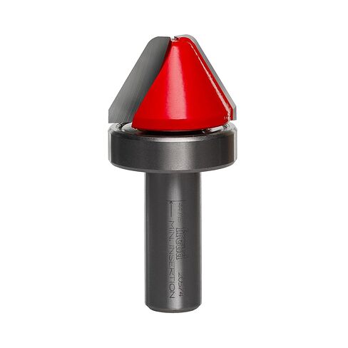 Freud 90° V Grooving Bit with Perma-Shield Coating for Engraving, Signmaking and Veining - 3/4" Dia., 1/2" Height, 2-1/4" Length, 1/2" Shank - 20-108 in Saudi Arabia