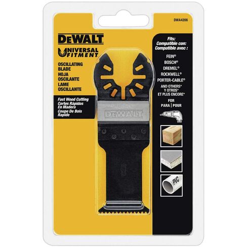 DEWALT Oscillating Tool Blade, Fast Cutting, Wood (DWA4206) , Black in Kuwait
