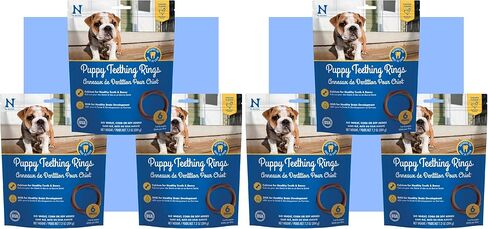 N-Bone Puppy Teething Rings Chicken Flavor 6 Count Bag Multi Pack, Total 3 Bags, 21.6-oz (18 Rings) in Kuwait
