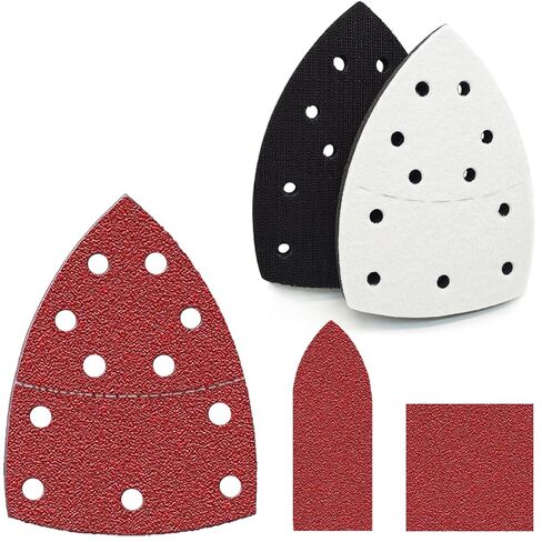 160pcs Mouse Sander Sandpaper for Mouse Sander, Detail Sander Sandpaper Sanding Sheets, Mouse Sander Pads Sanding Paper 60 120 180 240 Grit for Detail Sander, Finger Sander -FSM16 in Saudi Arabia