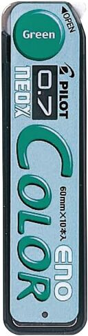 Pilot Color Mechanical Pencil Lead Eno, 0.7mm, Green, 10 Leads (HRF7C-20-G) in Saudi Arabia