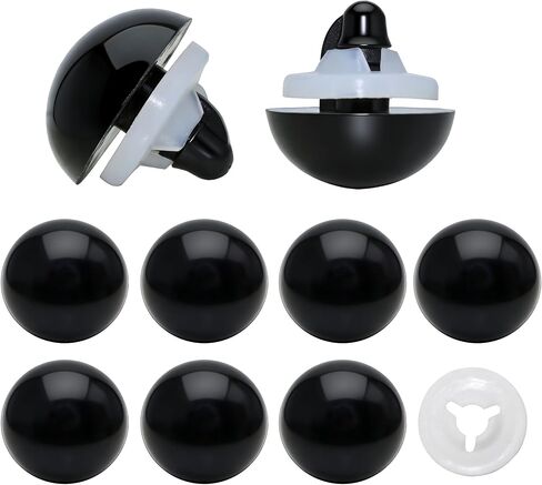 ARTCXC 1Box(20Pcs) 24mm Large Blue Plastic Safety Eyes Craft Eyes with Washers for Doll, Puppet, Plush Animal DIY Making in Kuwait