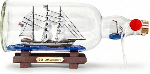 Model Ship in a Bottle Glass Ornament Table top Nautical Ornament for Home Sailboat Decor Endeavour British Tallship in Kuwait