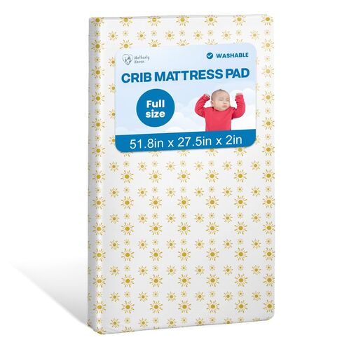 Breathable Crib Mattress, Washable High Rebound Foam for Baby Cribs, Fits Standard Toddler Beds, Full Size (51.8" L x 27.5" W x 3" H), Flower Design in Kuwait