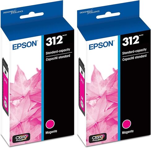 EPSON 312 Claria Photo HD Ink Standard Capacity Magenta Cartridge (T312320-S) Works with Expression Photo XP-8500, XP-8600, XP-8700, XP-15000 in Kuwait