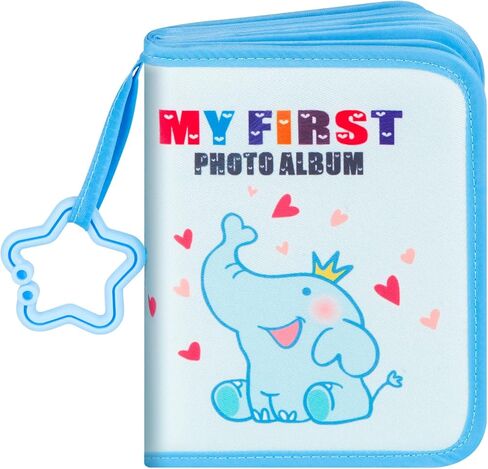 Baby Photo Book Holds 21 4x6 Photos, My First Photo Book for Baby or Toddlers,Baby Photo Album Soft Cloth Family Book, Cute Book Gift for Babies Shower Newborns Family Photos (Purple) in Kuwait