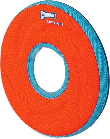 Chuckit! Zipflight Flying Disc Dog Toy, Small (6"), Orange And Blue in Kuwait