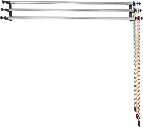 Photography 3 Rollers Wall/Celing/Light Stand Mounted Manual Photo Studio Background Support System with 118"/3m Stainless Steel Tube Crossbar in Kuwait