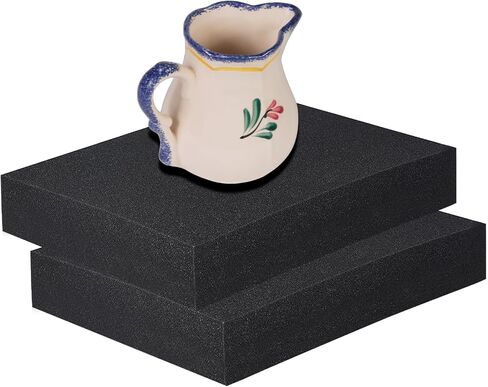 Pottery Foam Table Runner, Black Sponges Tools, 16 x 12 x 2 Inch Pottery Foam Pad for Painting Glazing Pressing Absorbent Cleaning Handbuilding Craft Making, 1 PCS in Saudi Arabia