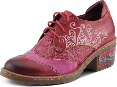 SPRING STEP L'Artiste Briteetoe Women's Oxford Bootie - لهجات فنية ، تفاصيل مقزنة باليد ، متعددة الاستخدامات ومريحة in Kuwait