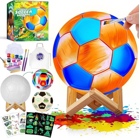 Paint Your Own Moon Lamp Kit, DIY 3D Space Moon Night Light, Art Supplies Arts & Crafts Kit, Arts and Crafts for Kids Ages 8-12, Toys Girls Boy Birthday Gift Ages3 4 5 6 7 8 9 10 11 12+ in Kuwait