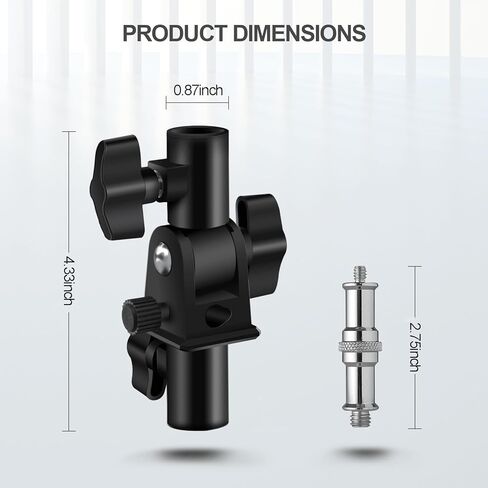 قوس سرعة فلاش وآبار للكاميرا - تصميم دوار مع مظلة/عاكس جبل ، متوافق مع كانون ، نيكون ، بنتاكس ، أوليمبوس ، نيسين ، ميتز والمزيد in Kuwait