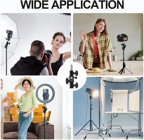 قوس سرعة فلاش وآبار للكاميرا - تصميم دوار مع مظلة/عاكس جبل ، متوافق مع كانون ، نيكون ، بنتاكس ، أوليمبوس ، نيسين ، ميتز والمزيد in Kuwait