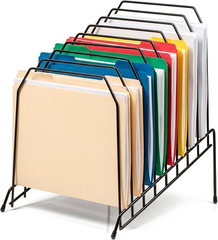 Officemate Large Incline Sorter, 8 Compartment, Wire, 8.5 x 10.375 x 12.625 Inches, Black (252120) (Pack of 6) in Kuwait