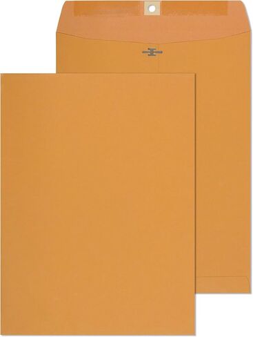 مغلفات Clasp 9x12 بوصة مغلفات كتالوج الكتالوج بني بني - 30 حزمة - مع إغلاق المشبك وختم غامق - مظاريف ورقية ثقيلة 28 رطل للمنزل أو المكتب أو العمل أو القانوني أو المدرسة in Kuwait