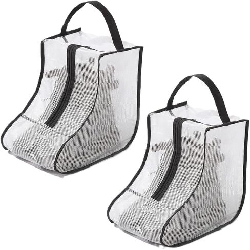 Upgraded 2 Pack Portable Boots Storage Bag, Black Shoe Bags for Storage and Travel Dust Proof Travel Shoe Bags for Packing (Extra Large, 57 * 34 * 30) in Kuwait