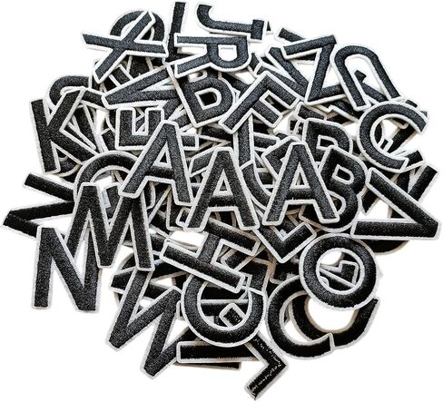 104pcs Iron on Letter Patches 1.5 inch, 4 Sets of 26 Embroidered Alphabet A-Z Patches for Clothing Jackets Hats Backpacks Jeans Blue in Kuwait