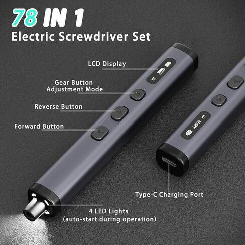 مجموعة مفكات كهربائية، 180 في 1 مجموعة مفكات دقيقة، 3 أوضاع عزم الدوران مع 160 لقمة مغناطيسية دقيقة، مجموعة أدوات إصلاح مفك البراغي اللاسلكي للهاتف والكمبيوتر والكاميرا والكمبيوتر المحمول in Kuwait