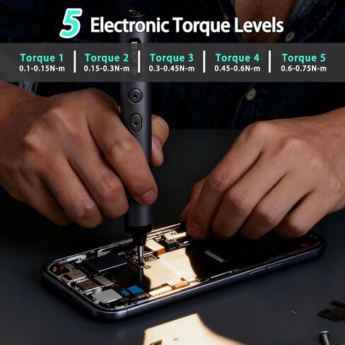 مجموعة مفكات كهربائية، 180 في 1 مجموعة مفكات دقيقة، 3 أوضاع عزم الدوران مع 160 لقمة مغناطيسية دقيقة، مجموعة أدوات إصلاح مفك البراغي اللاسلكي للهاتف والكمبيوتر والكاميرا والكمبيوتر المحمول in Kuwait