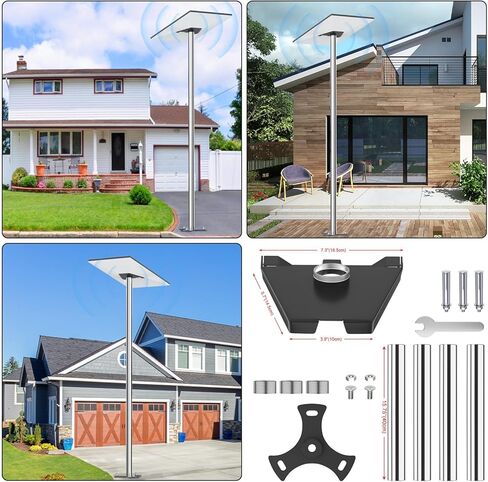 محول أنابيب Starlink Gen 3، حامل عمود Starlink، للطبق القياسي Starlink Gen 3، لوحة تركيب الأطباق القياسية Gen3/V3 Starlink Starlink Gen 3 مجموعة التركيب Starlink in Kuwait