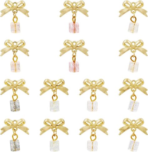 Alloy Bowknot Charm Pendants Golden Bow Charm Bulks Mini Bowknot Earring Charms for Valentine’s Day Jewelry Making DIY Crafts Supplies in Kuwait