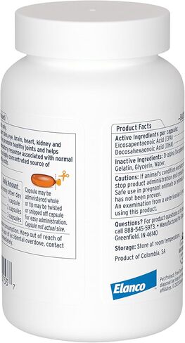 Pet Protect from The Makers of Advantage Omega 3 Supplement for Small Dogs & Cats | 60 Capsules in Saudi Arabia