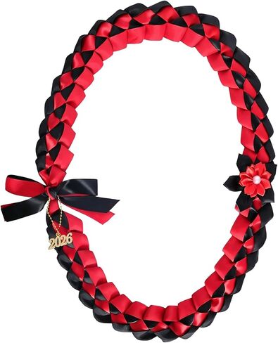 Fumwase Graduation LEI 2025 باللون الأزرق والأبيض Leis للتخرج من قلادات مضفر مع 2025 سنة سحر من 2025 LEI التخرج هدايا للنساء والرجال in Kuwait