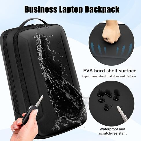 Slim Laptop Backpack for Men, Business Backpack with USB Charger,Small Lightweight Anti-theft Travel Backpacks 15.6 inch Professional Tech Backpack for Work Office College in Kuwait