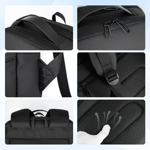 Slim Laptop Backpack for Men, Business Backpack with USB Charger,Small Lightweight Anti-theft Travel Backpacks 15.6 inch Professional Tech Backpack for Work Office College in Kuwait