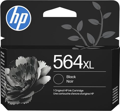 HP 564XL حبر أسود عالية الغلة | يعمل مع Deskjet 3500 ؛ OfficeJet 4620 ؛ Photosmart B8550 ، C6300 ، D5400 ، D7560 ، 5510 ، 5520 ، 6510 ، 6520 ، 7510 ، 7520 ، plus ، premium ، station series | CN684WN in Kuwait